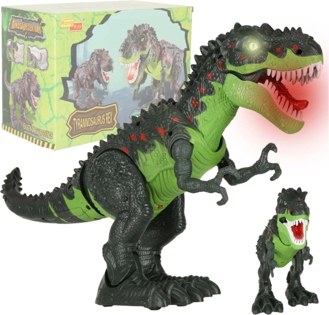 Elektroniczny dinozaur T-REX zielony
