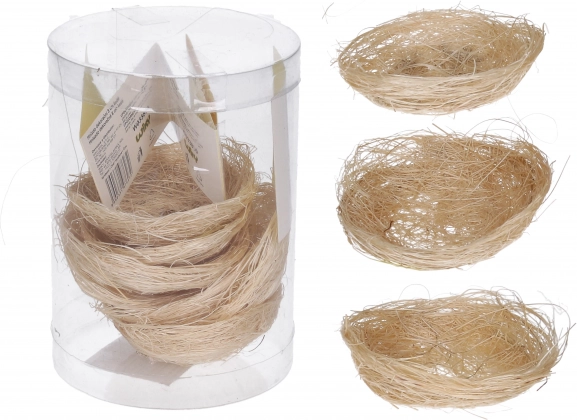 Dekoracyjne gniazdo 8 cm – naturalne