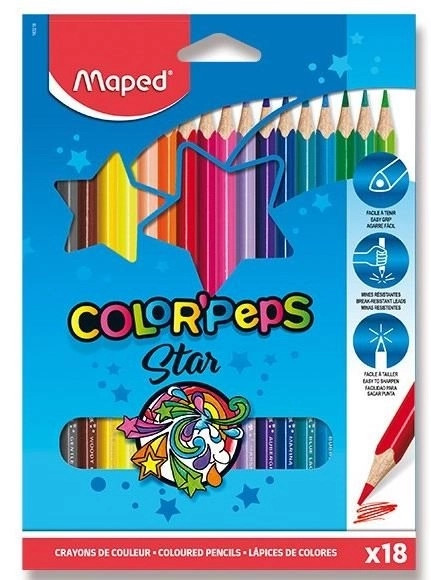 MAPED Kredki trójkątne Color'Peps 18 szt.