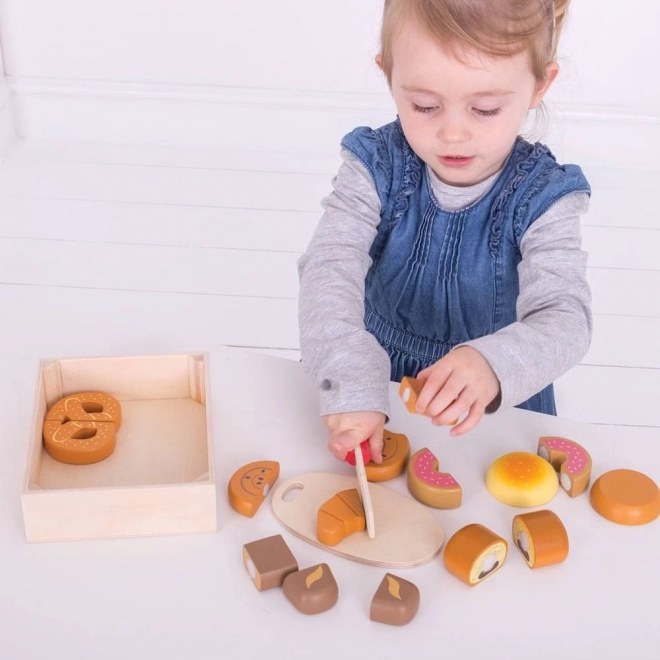 Bigjigs Toys Pieczywo do krojenia w skrzynce