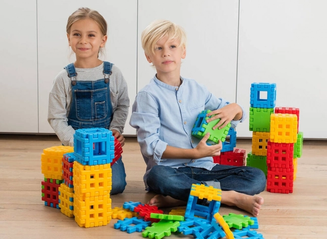 Klocki konstrukcyjne Marioinex Duże Wafle 170 szt.