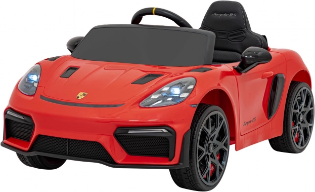 Elektryczny samochód dla dzieci Porsche 718 Spyder RS – Czerwony