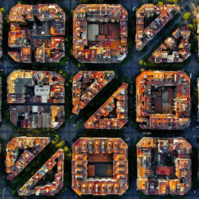 Kalendarz ścienny Barcelona 2026, 30 x 30 cm