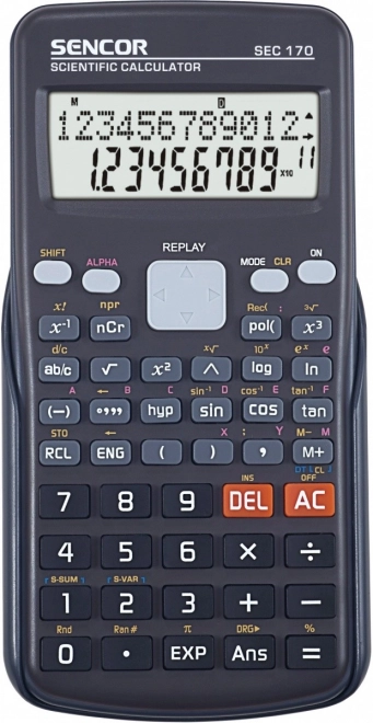 Naukowy kalkulator SEC z 240 funkcjami i wyświetlaczem LCD