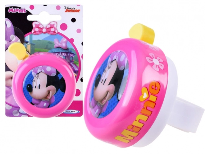Różowy dzwonek rowerowy z Minnie