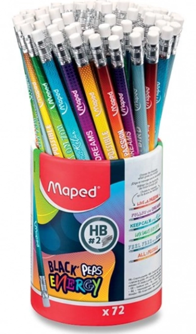 MAPED Grafitowy ołówek Black'Peps Energy 1 szt. (mix)