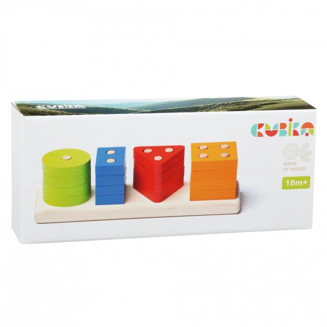 CUBIKA 15337 Sortujemy kształty V - drewniana układanka 17 elementów