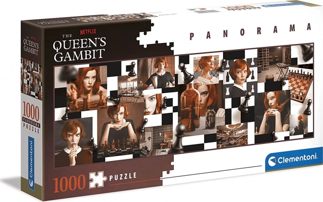 Panoramiczne puzzle Gambit Królowej 1000 elementów