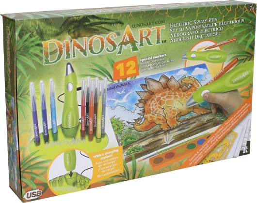 Zestaw do malowania aerografem DinosArt