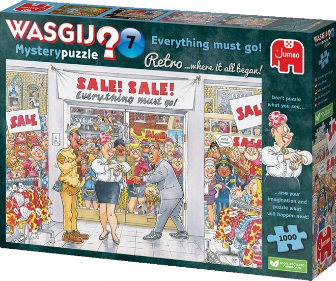 JUMBO Puzzle WASGIJ Mystery 7: Wszystko musi zniknąć! 1000 elementów