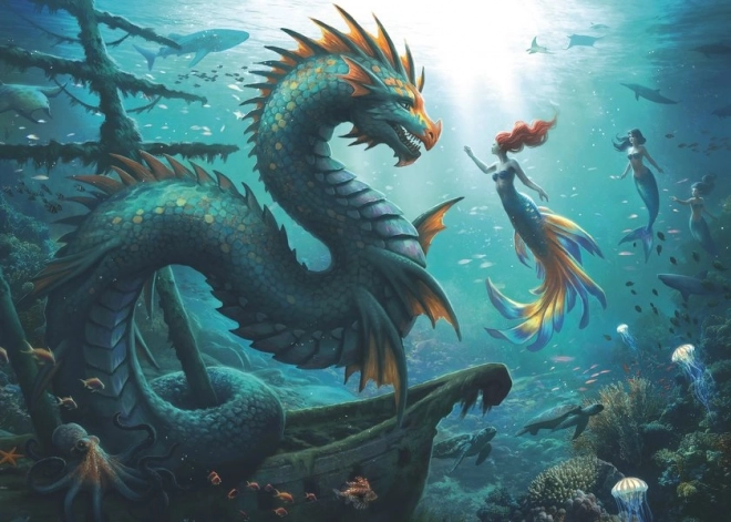 Puzzle Ravensburger Tajemnice morskich potworów 1000 elementów