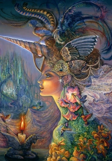 Grafika Puzzle Moja Lady Unicorn 1000 elementów