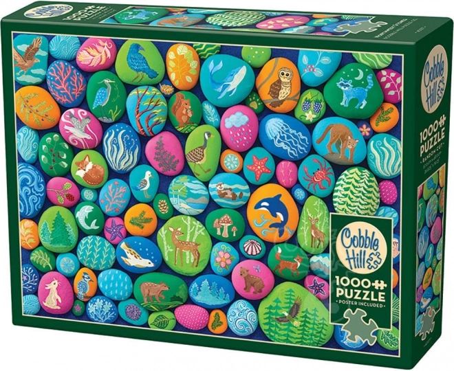 Puzzle Malowane Kamienie Północnego Zachodu od Cobble Hill, 1000 elementów