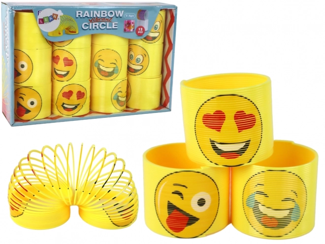 Kultowa żółta sprężyna z emotikonami relaksacyjna 6 cm