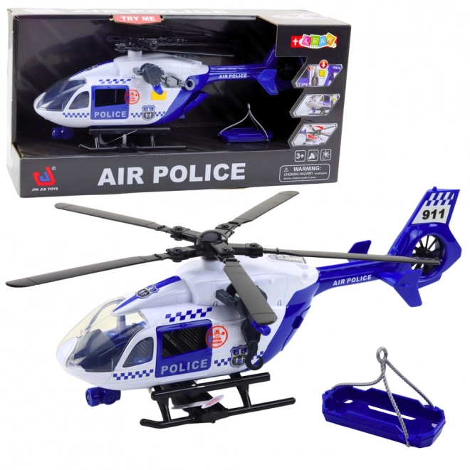 Policyjny helikopter z światłami i dźwiękami