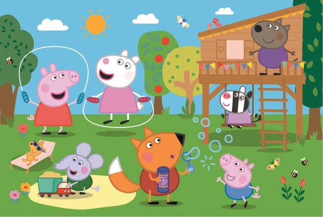 Puzzle Trefl Świnka Peppa 24 Maxi Zabawa na łące