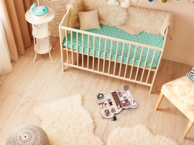 Deska sensoryczna Montessori - miś