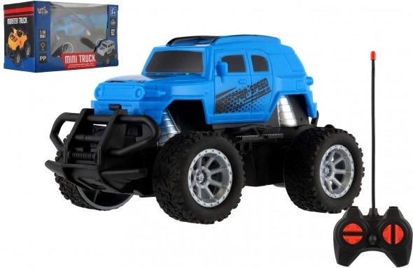 RC mini ciężarówka 1:43 na zdalne sterowanie ze światłem – Niebieskie