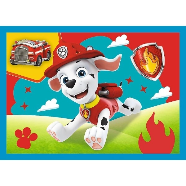 Puzzle 4w1 Biegnące psy Psi patrol (Psi patrol)