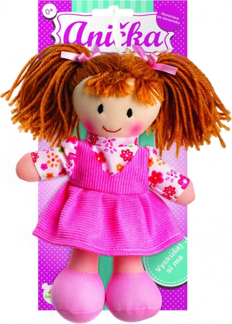 Pluszowa lalka Ania 20 cm, mówiąca po słowacku