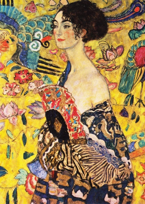ENJOY puzzle Dama z wachlarzem od Gustava Klimta 1000 elementów