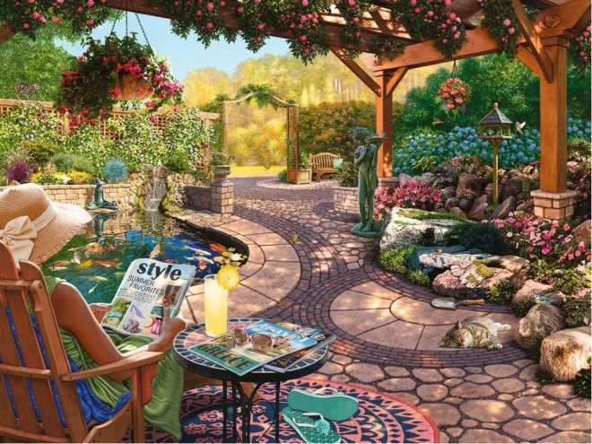 Wielkoformatowe puzzle Piękne podwórko 750 elementów