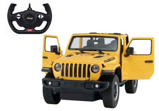 Auto R/C Jeep Wrangler Rubicon 1:14 Rastar – Żółty