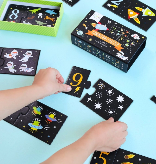 A Little Lovely Company Układające puzzle – Kosmos