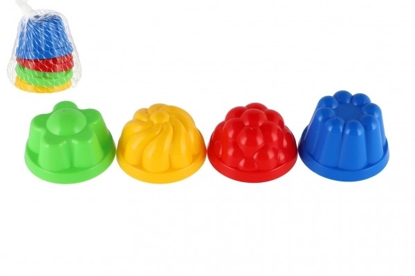 Foremki do babki okrągłe średnica 8cm 4 szt w siatce