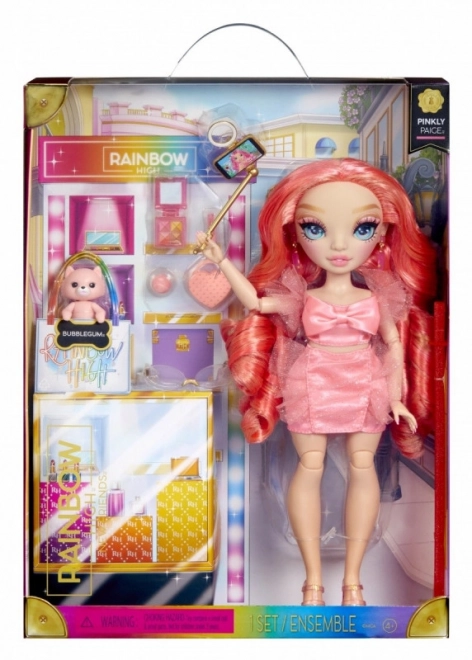 Rainbow High Nowi Przyjaciele - Modna lalka Pinkly Paige Pink