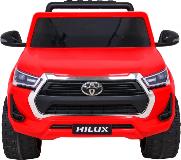 Dziecięcy samochód elektryczny TOYOTA Hilux 4x4 z pilotem – czerwony pickup