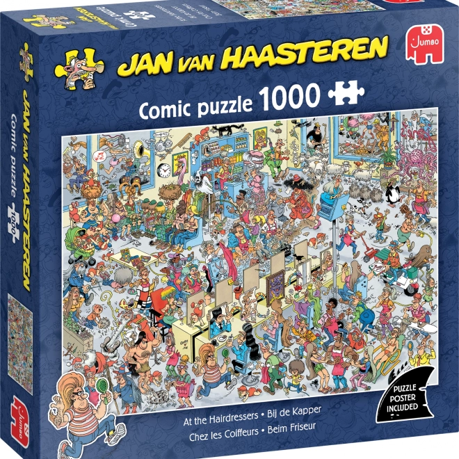 Puzzle U fryzjera 1000 elementów od Jana van Haasterena