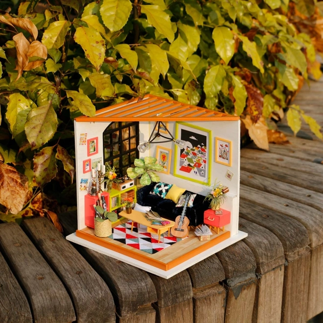 Robotime miniatura domku pokój dzienny