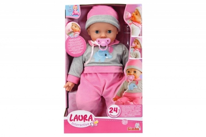 Interaktywna lalka Laura 40 cm