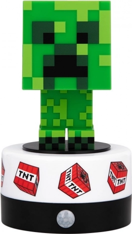 Minecraft nocna lampka Creeper z czujnikiem ruchu i dźwiękiem