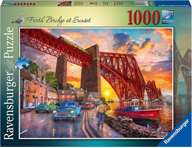 Puzzle 1000 elem. Most o wschodzie słońca