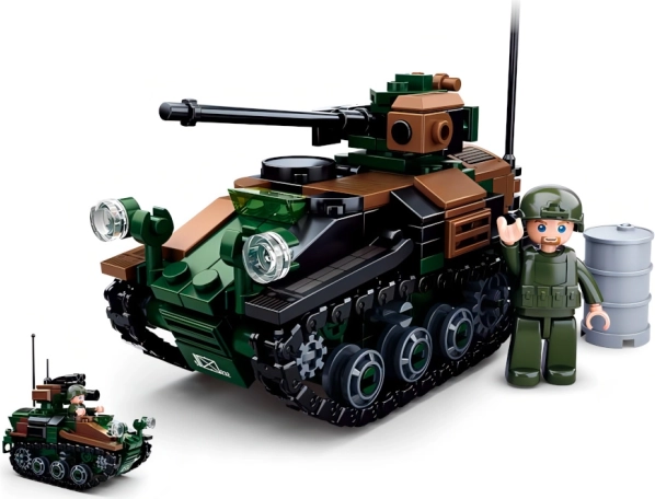 Sluban Model Bricks mały czołg Wiesel 2w1 zestaw konstrukcyjny
