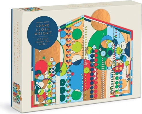 foliowe, profilowane puzzle Frank Lloyd Wright – Midway Mural, 750 elementów
