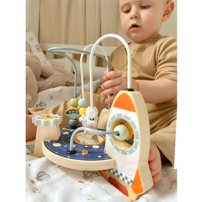 Drewniana rakietowa pętla od Tooky Toy