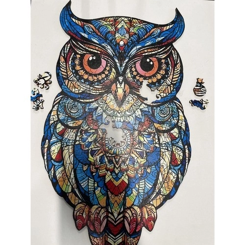 Drewniane puzzle sowa Kruzzel