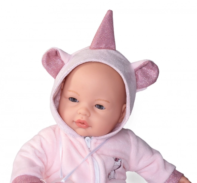 Antonio Juan 14362 BIMBA - mrugająca lalka bobas ze dźwiękami i miękkim materiałowym ciałem - 37 cm