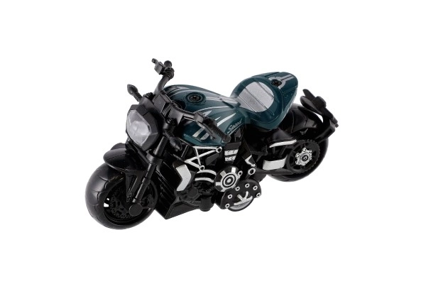 Motocykl metalowy/plastikowy 10cm z napędem wstecznym mix kolorów