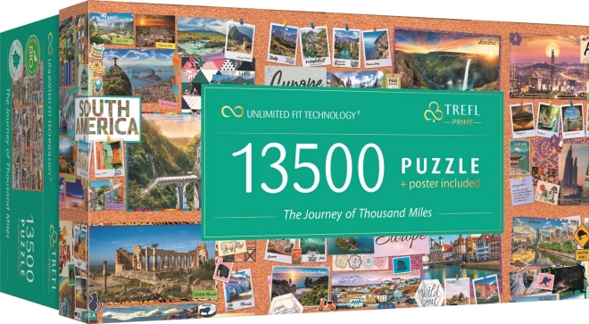 TREFL Puzzle UFT Podróż tysiąca mil 13500 elementów