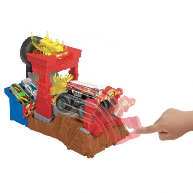Hot Wheels Monster trucks arena - wyścigowe wyzwanie zestaw do gry HNB87 – HW Tiger Shark