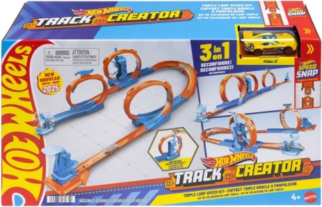 autodroga hot wheels track creator – trzy pętle