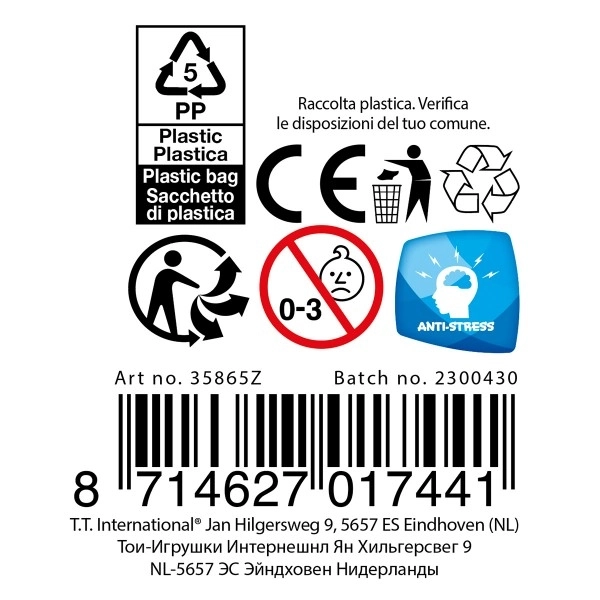 Antystresowa bransoletka ściskająca śluz 8cm
