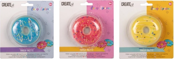 Zestaw do makijażu DONUT CANDY z cieniami do powiek i błyszczykiem do ust