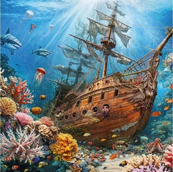 Puzzle Cherry Pazzi Zatopiony Skarb 1000 elementów
