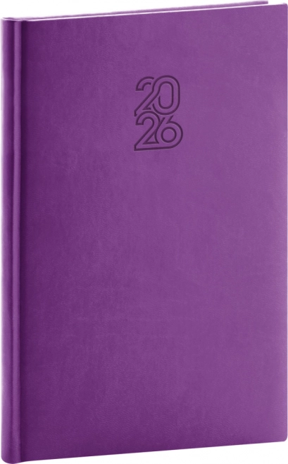 Tygodniowy terminarz NOTIQUE fioletowy 2026, 15 x 21 cm