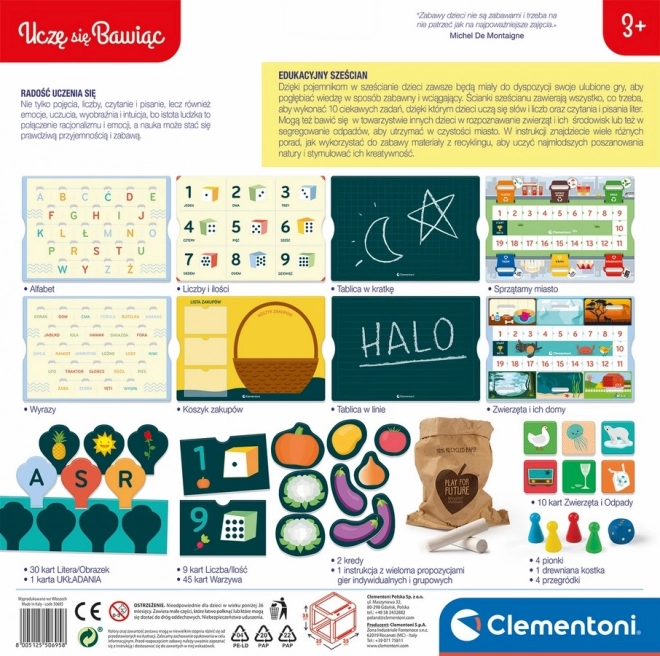 Kostka edukacyjna Uczę się przez zabawę Clementoni